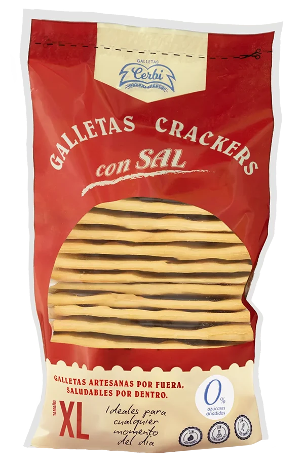 bolsa galletas alargadas con sal